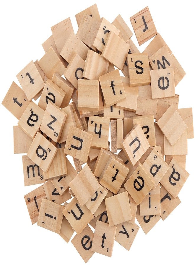 ZEONHAK 1200 PCS Wooden Letters Tiles, Small Letter Tile for Crafts, Wooden Alphabet Letter Tiles for DIY Decoration, Craft Projects, Spelling Alphabet, 0.8 x 0.7 x 1/5 Inch - Image 1